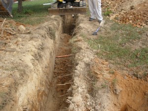Trench Excavation - Before